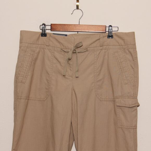 NEW Tommy Hilfiger Tan Cargo Pants Size 14 Cotton Blend - Picture 3 of 10